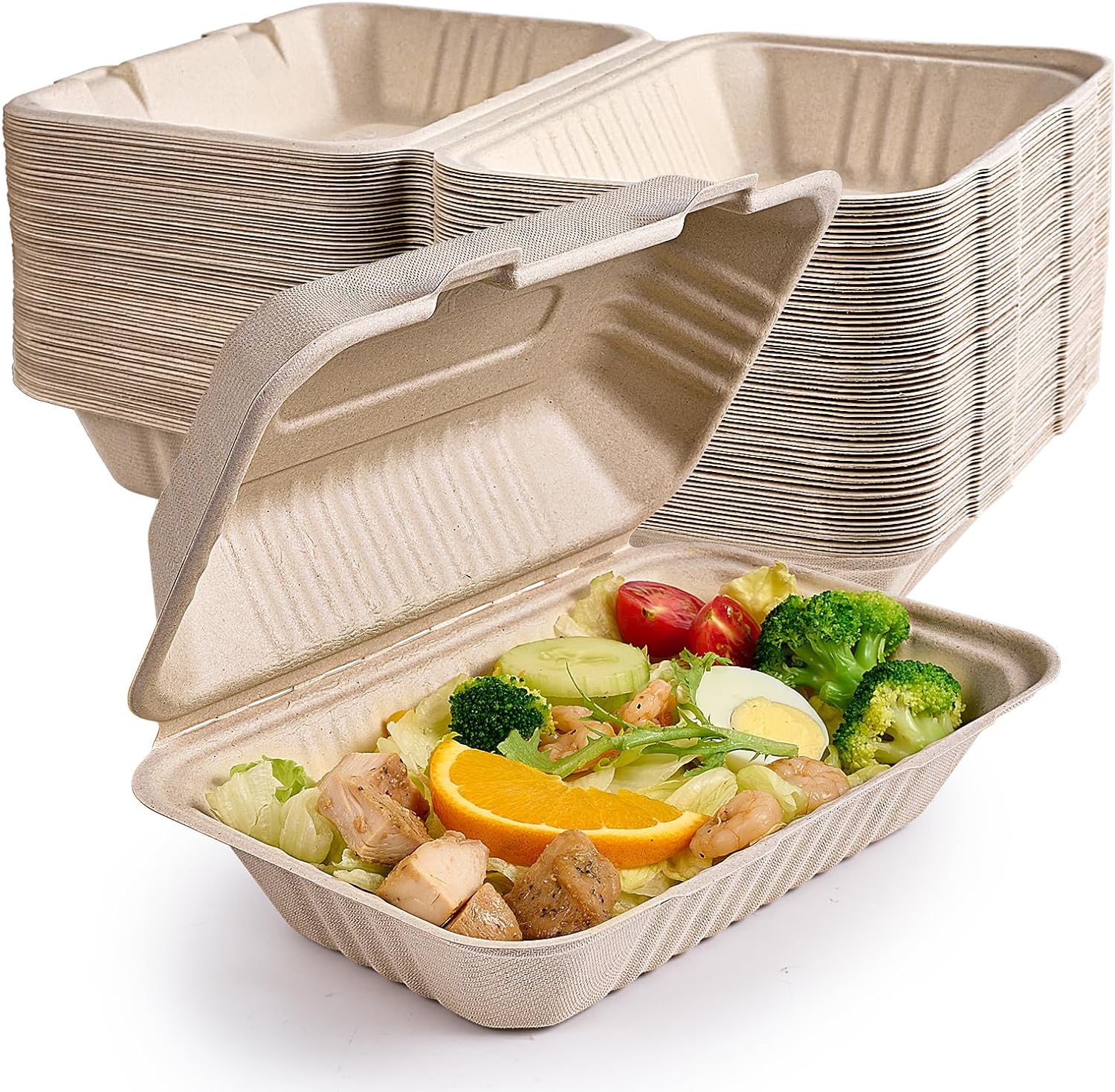 Flash Sale Alert! ECOLipak 75 Pack Clamshell Take Out Food Containers - Save 10% Today!