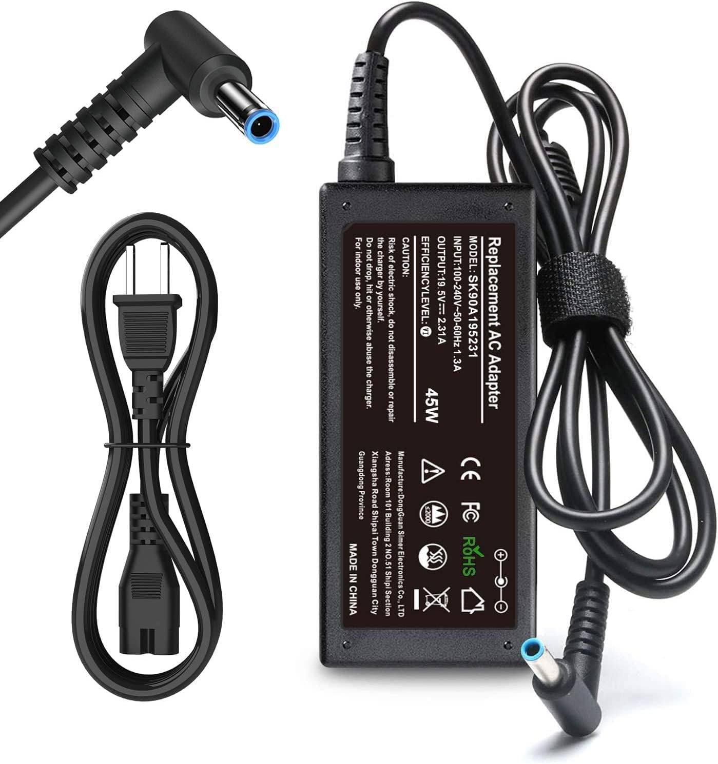 Limited-Time Discounts! HP 45W 19.5V 2.31A for HP Laptop Charger Blue Tip - Claim Yours Now!