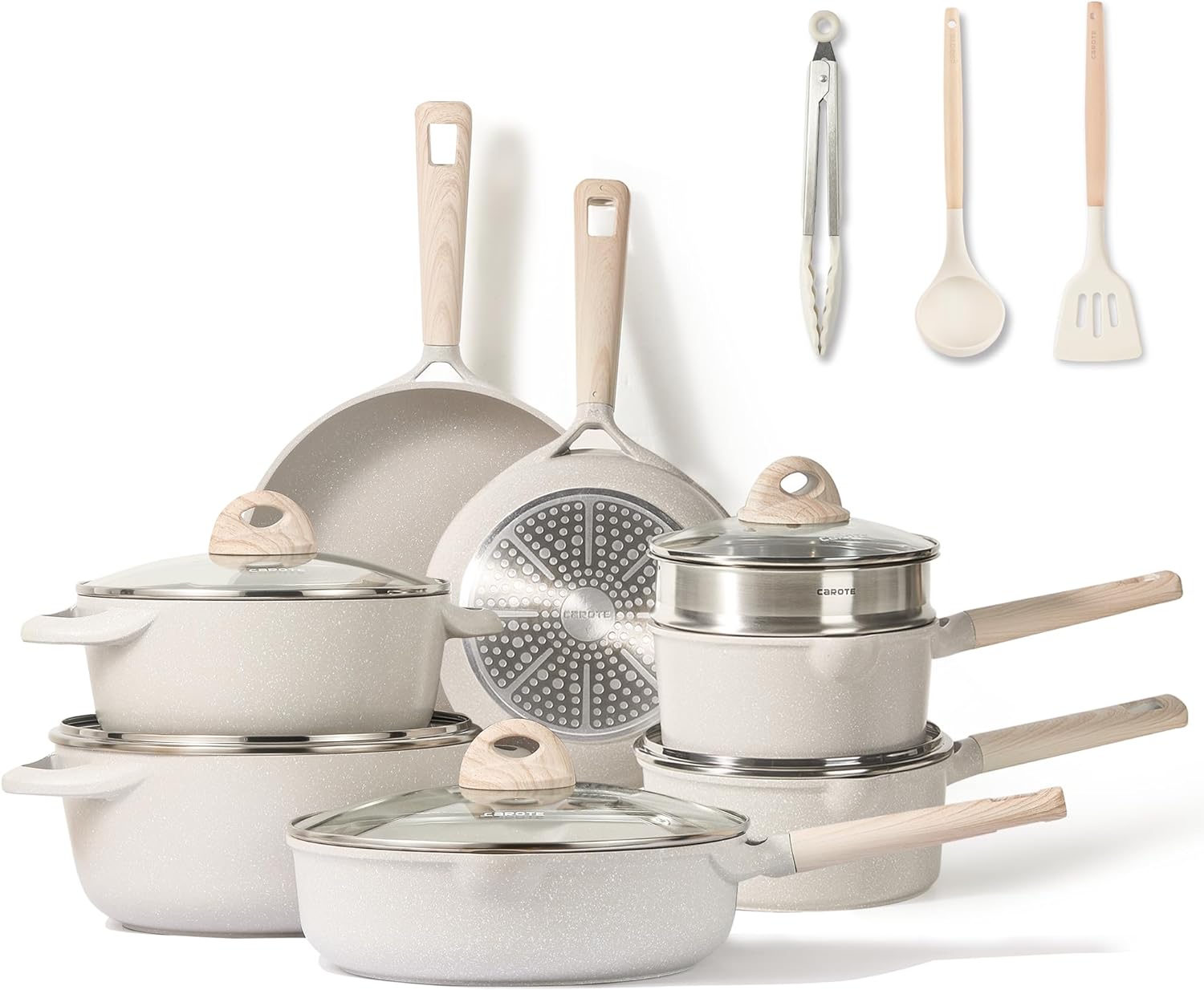 Seize the Opportunity! Up to 33% Off CAROTE 16pcs Pots and Pans Set