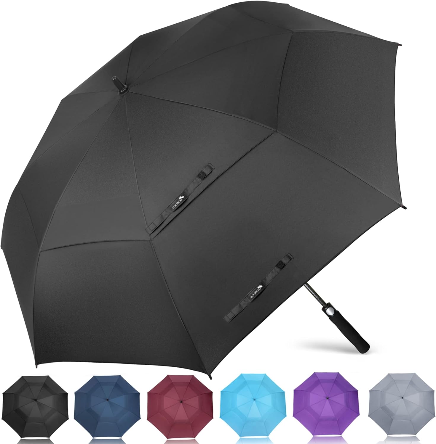 Up to 15% Off! ZOMAKE Golf Umbrella 62 Inch - Vented Stick Umbrellas