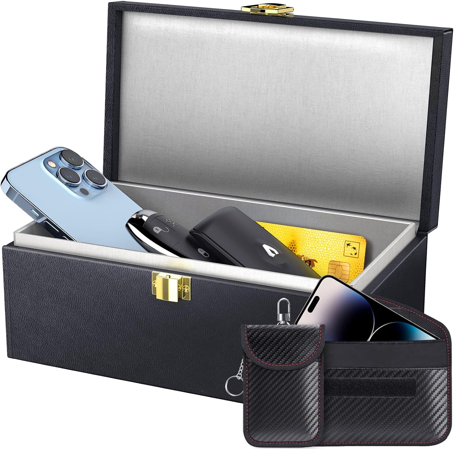 Snag Your Discount! Samfolk Faraday Box and Pouch 2 Pack - Protect Your Car Keys Now