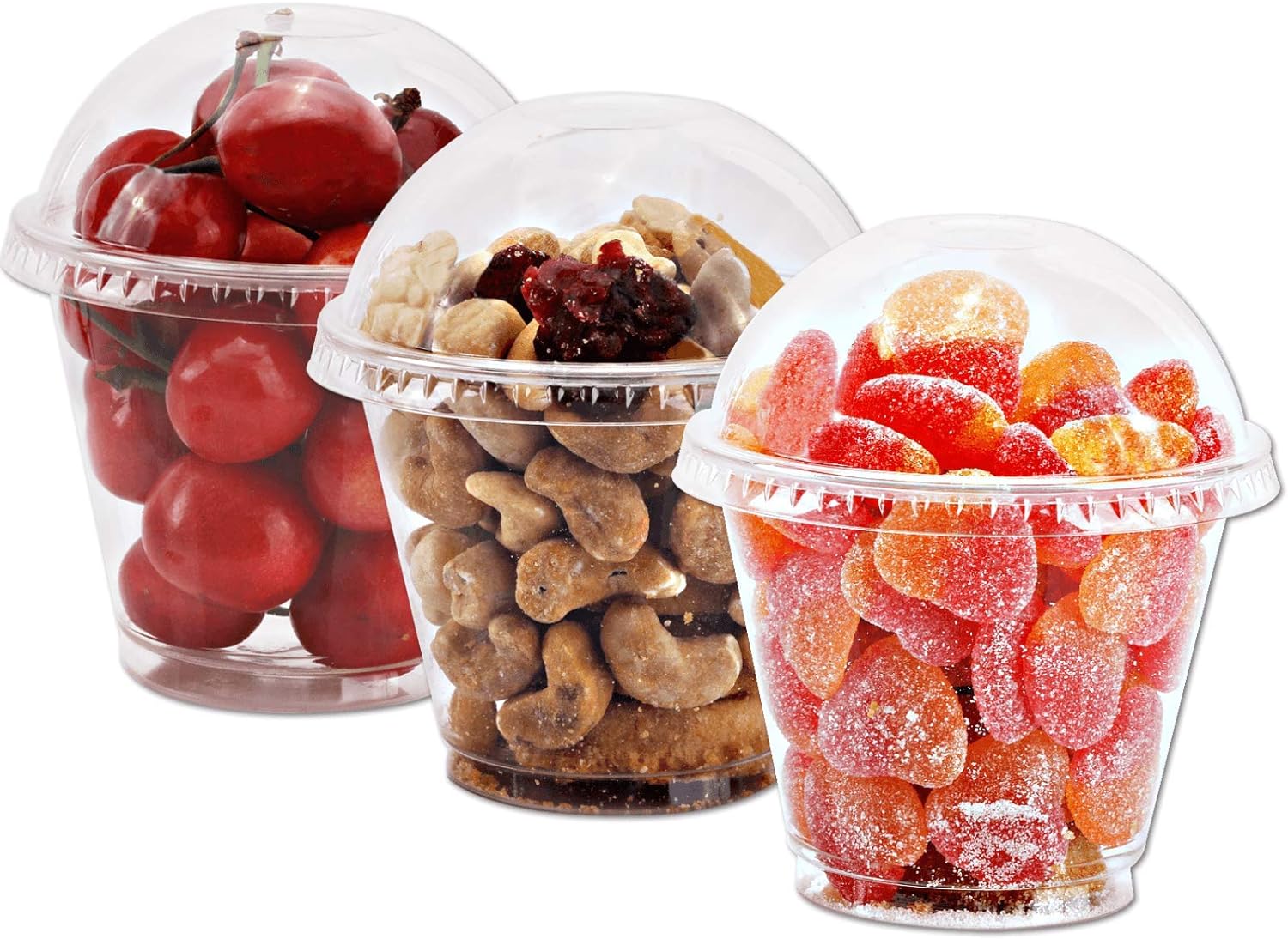 Limited-Time Promo - Aatriet 9 oz Clear Plastic Cups with Lids - 25 Sets Dessert Cups with Dome Lids (NO HOLE), Crystal PET Parfait Cups with Lids, Disposable Party Cups for Fruit/Ice Cream/Cupcake/Iced Cold Drinks - Only $7.99!