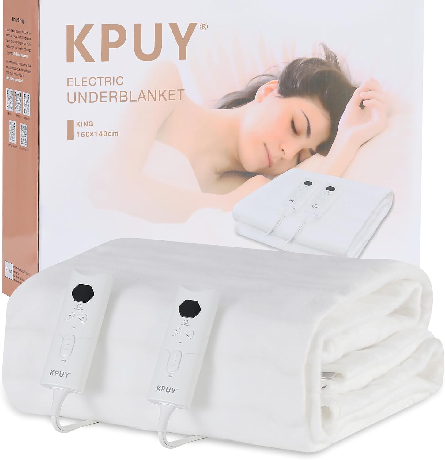 Hurry! Exclusive Promo on KPUY Premium Dual Control Electric Heated Blankets - Unlock Your Savings Now!