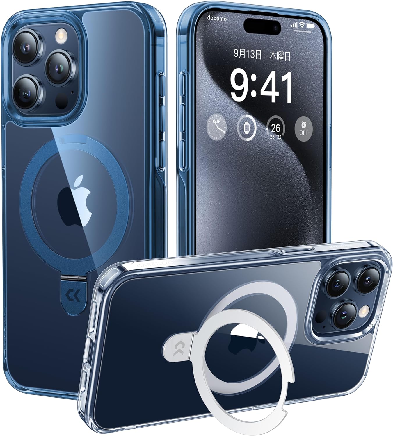 Price Drop Alert! CASEKOO for iPhone 15 Pro Max Case, Military Drop Protection, Compatible with MagSafe, Build in Magnetic Stand, Non-Yellowing Slim Holder for Women Men 6.7 Inch 2023, Blue Blue for iPhone 15 Pro Max - Limited Offer!