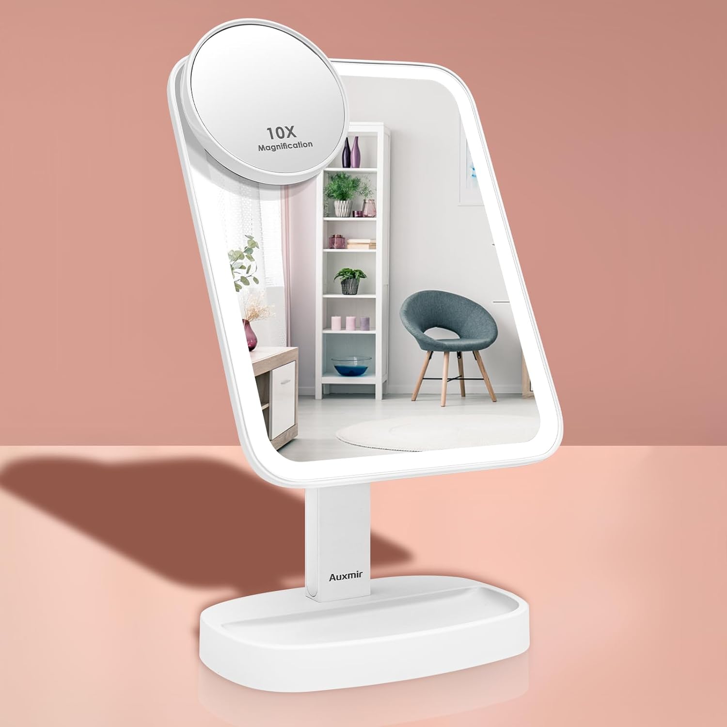 🌟 Act Fast! Auxmir Makeup Mirror with Light - 10% Off, Now Only £29.50!