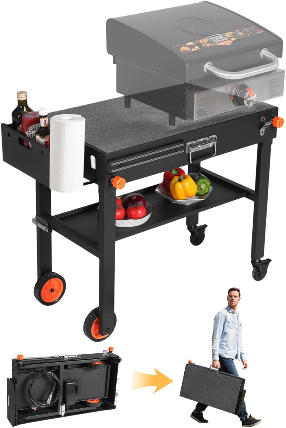 Limited-Time Promo: JiRiCHMi Outdoor Grill Table - Hot Savings Alert - Shop Now for the Best Deals!