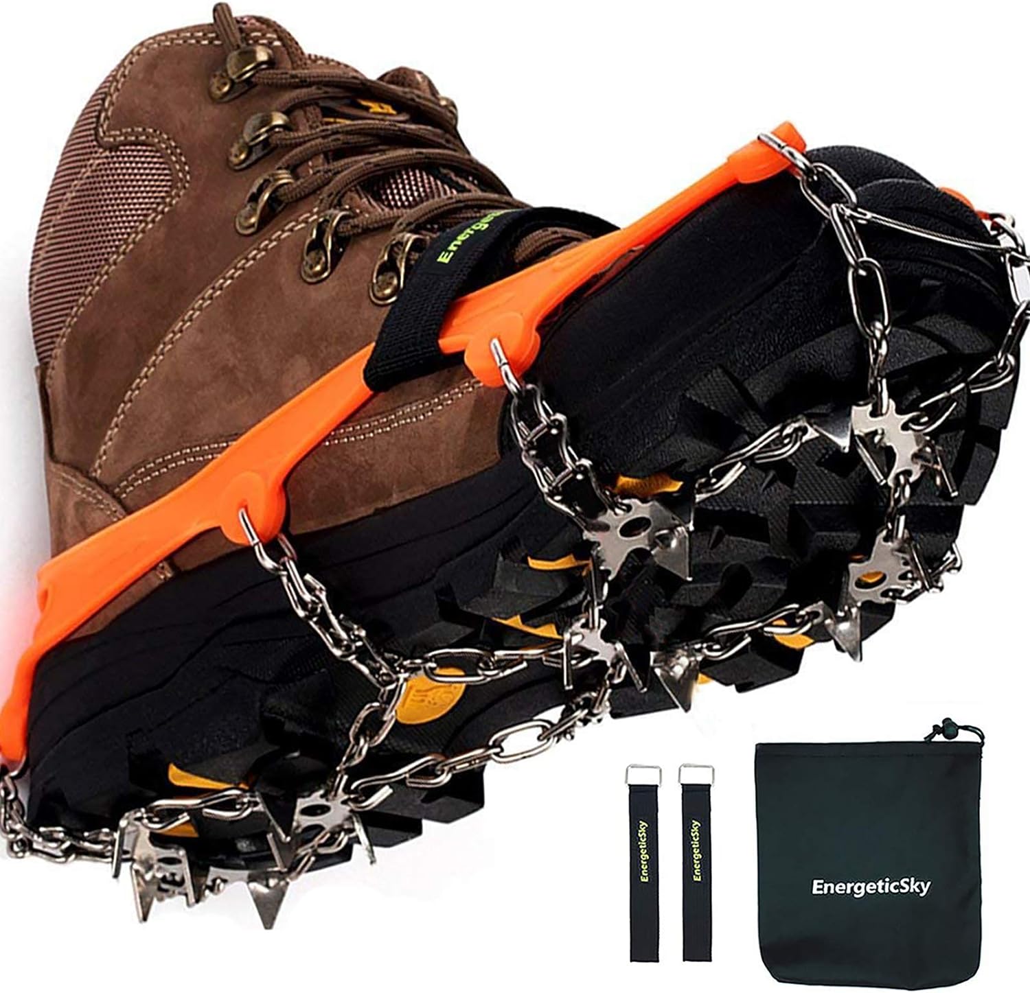 Hurry! Upgraded Version of Walk Traction Ice Cleat Spikes Crampons - Save 15% Today!