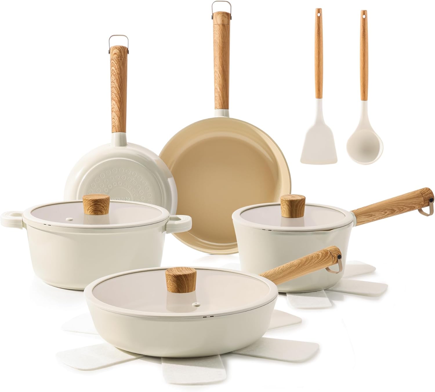 Save Big on the SENSARTE Ceramic Nonstick Pots and Pans Set - Limited-Time Offer!