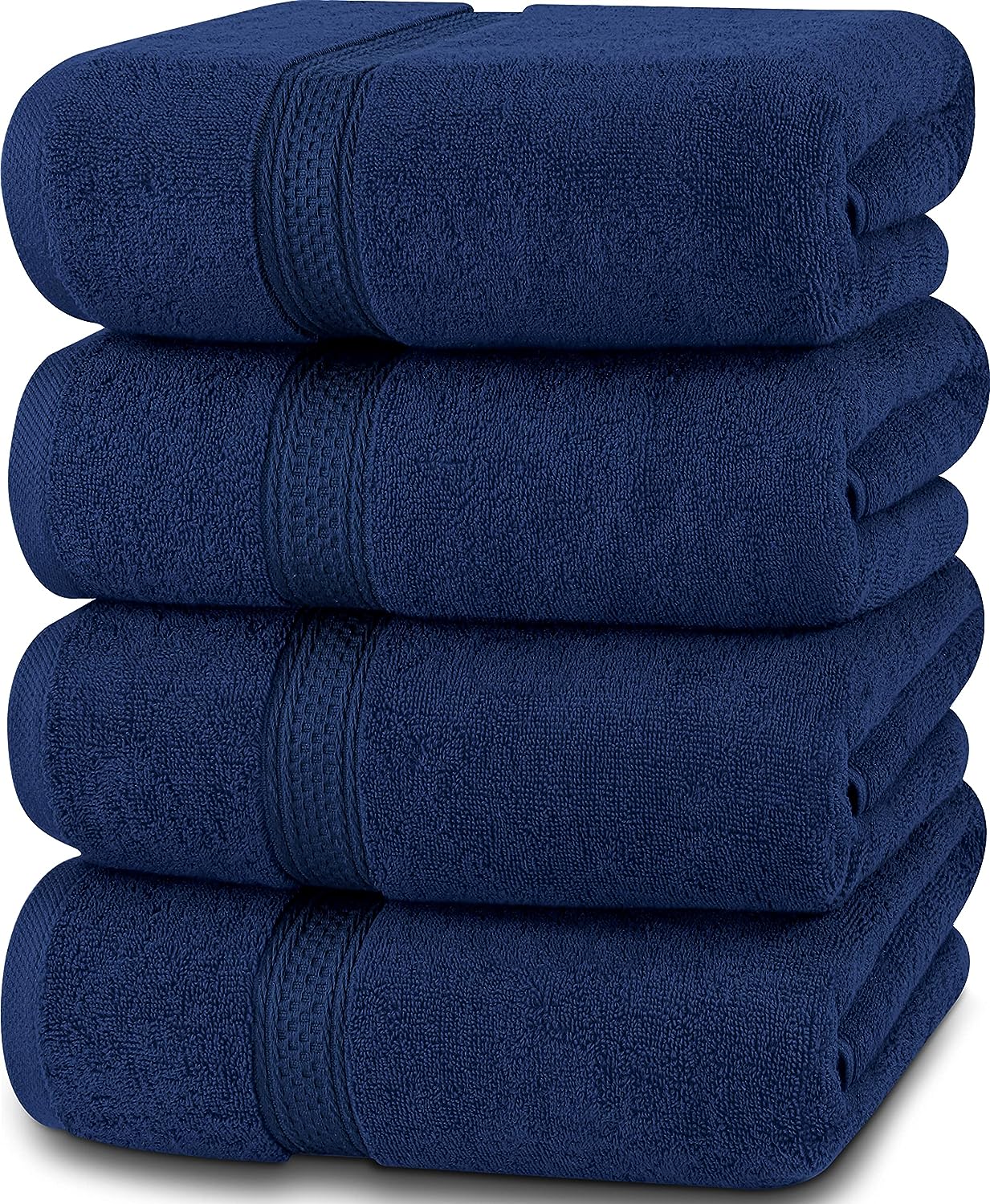 Today Only! Grab the Hottest Deals: Utopia Towels - 4 Piece Bath Towels Set (Navy) - Up to 42% Off!