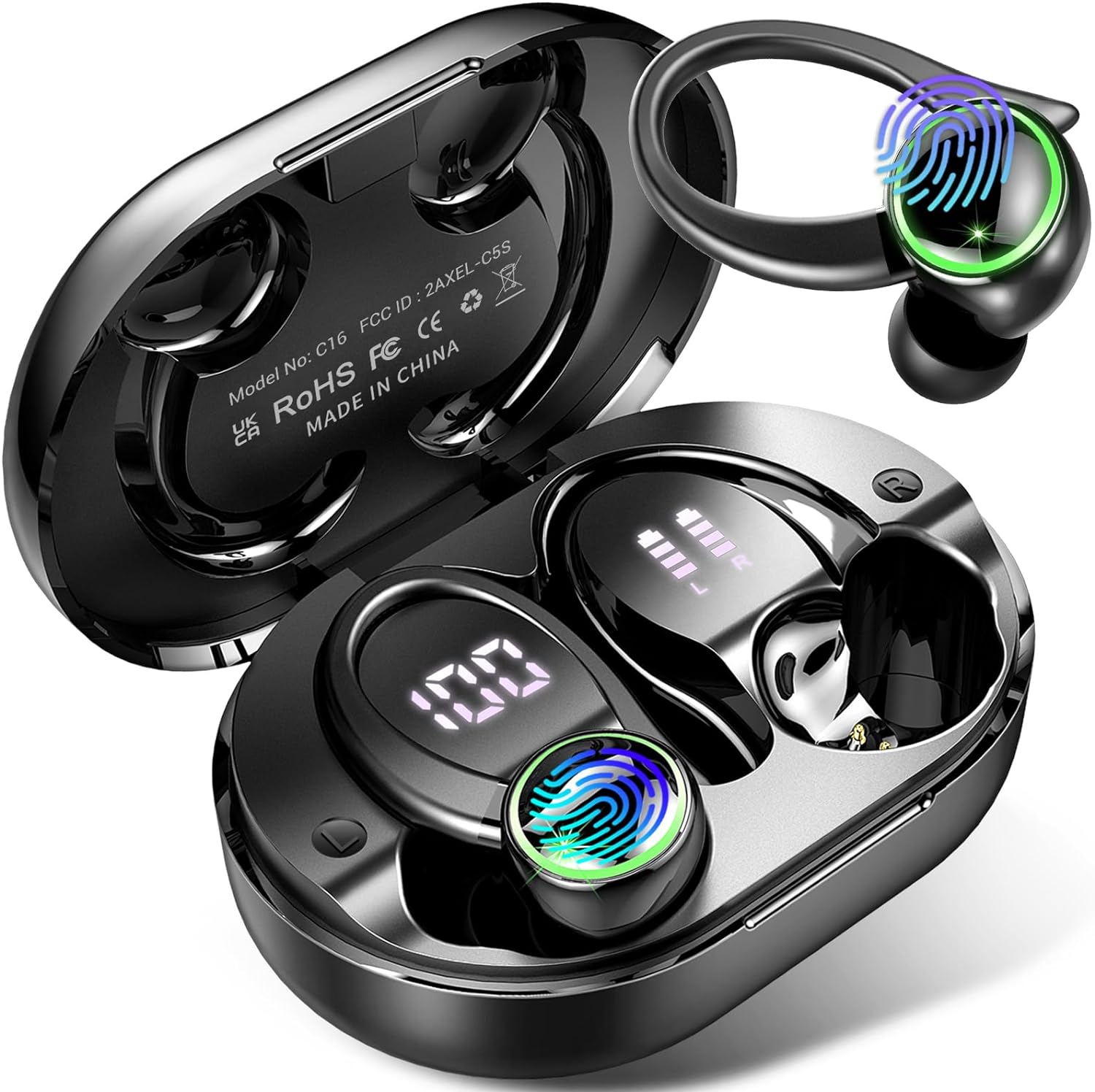 Act Fast! Save 64% on Bluetooth 5.3 Wireless Earbuds with Noise Cancelling Mic