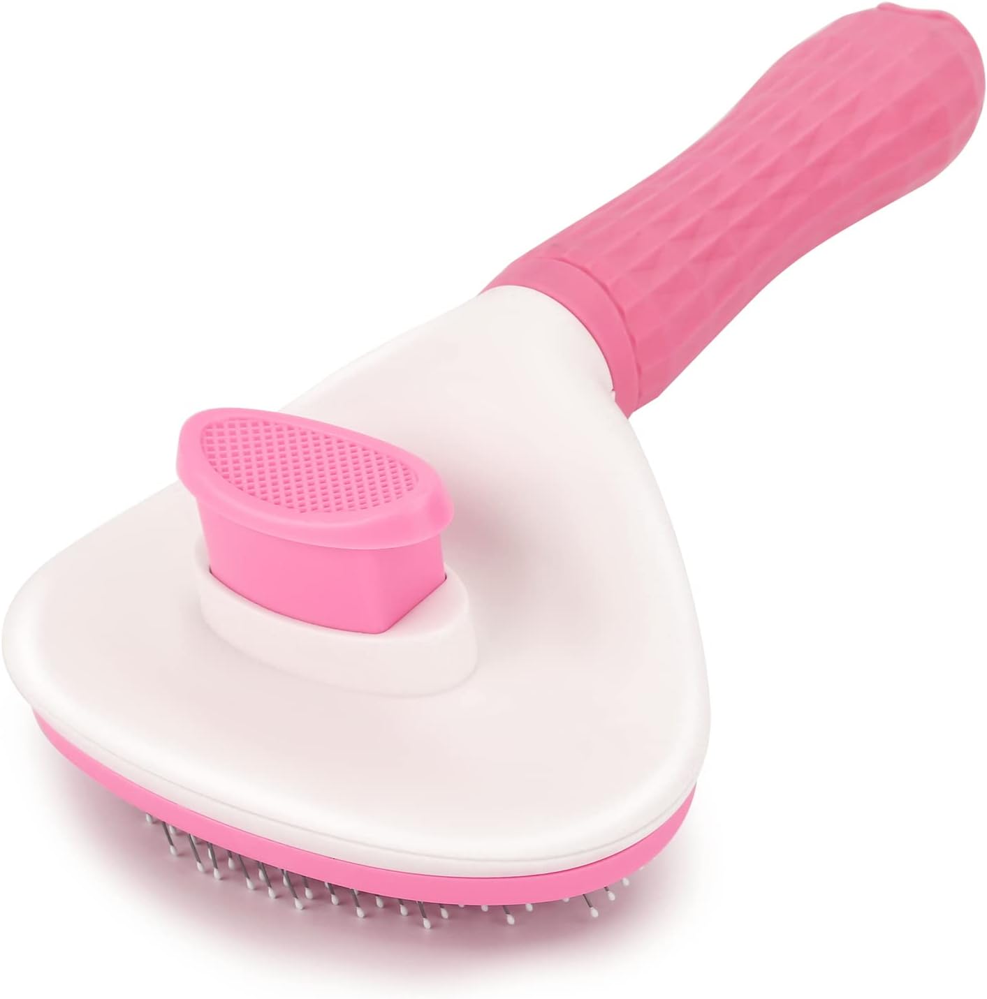 Exclusive Promo - Depets Self Cleaning Slicker Brush, Dog Cat Bunny Pet Grooming Shedding Brush