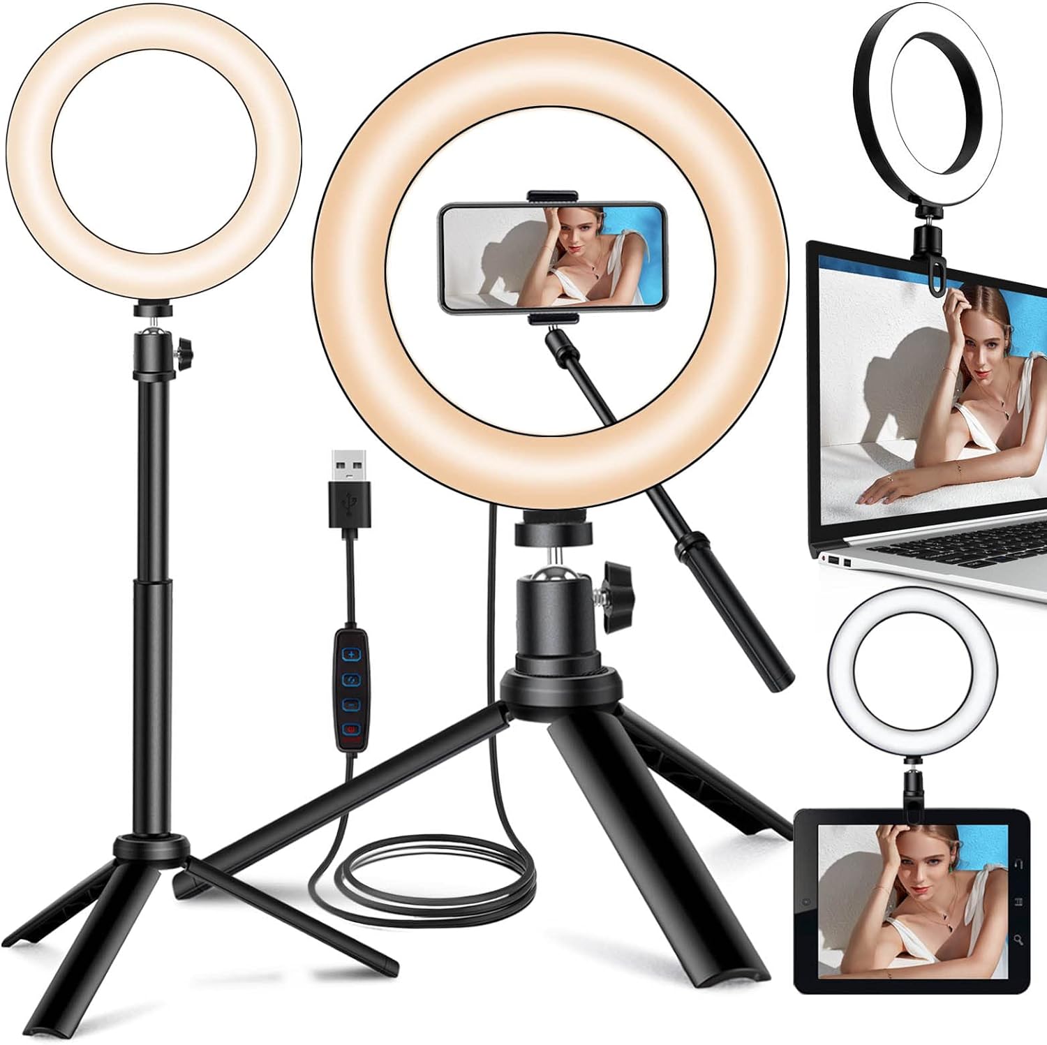 🌟 Exclusive Offer: Selfie Ring Light with Tripod S...