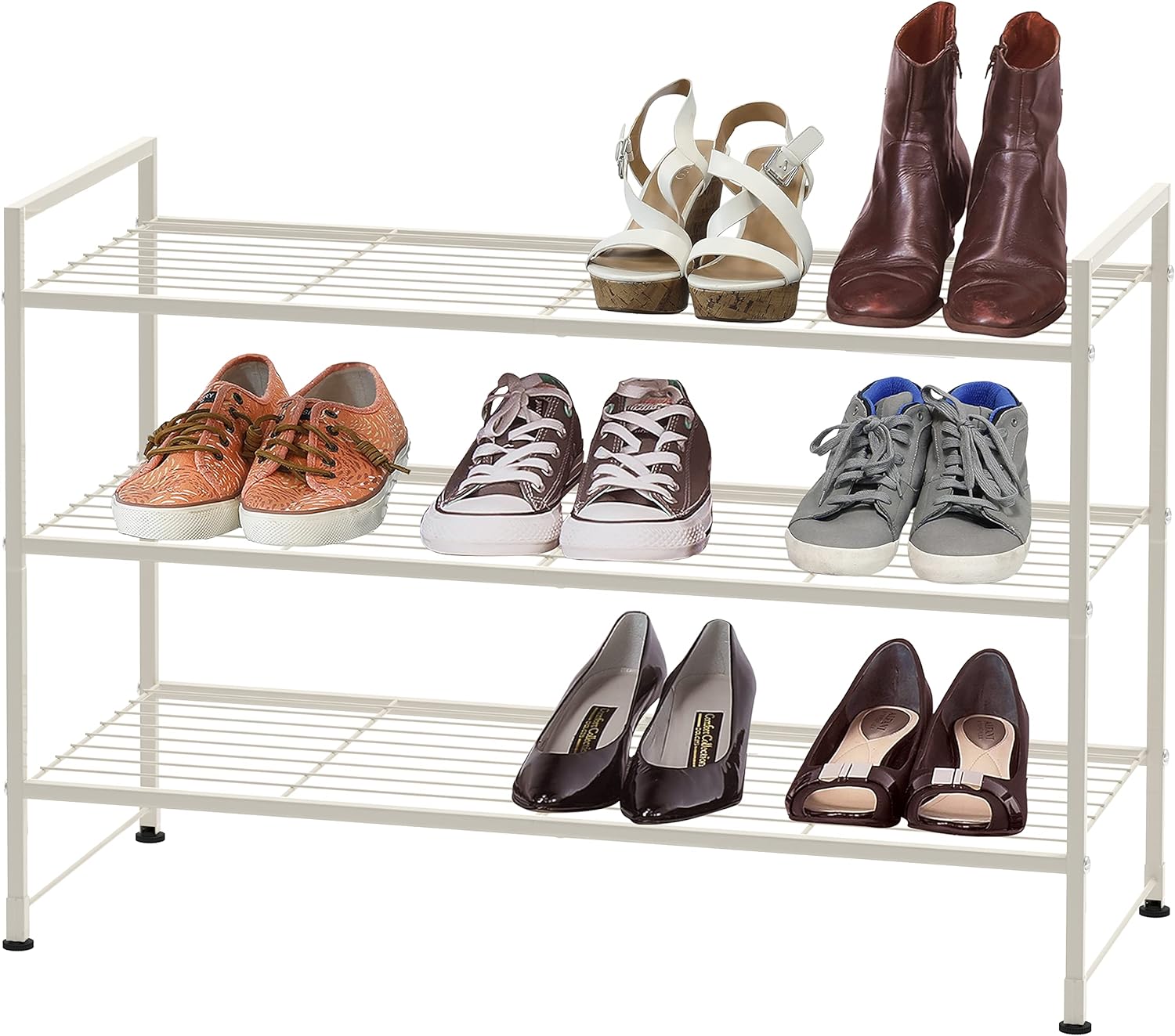 Save Big on Simple Houseware 3-Tier Stackable Shoes Rack Storage Shelf, Now Only $21.57