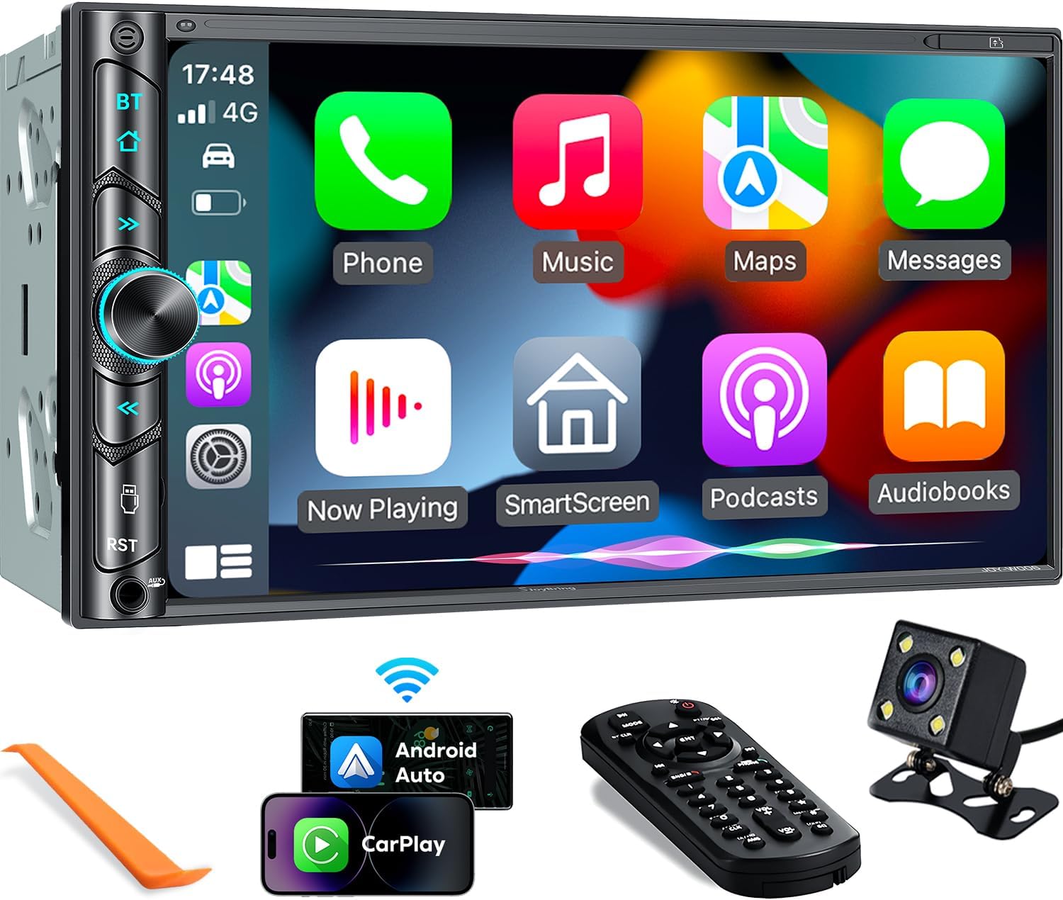 Upgrade Your Ride with a Wireless Double Din Car Stereo - Get Apple Carplay, Android Auto, and More!