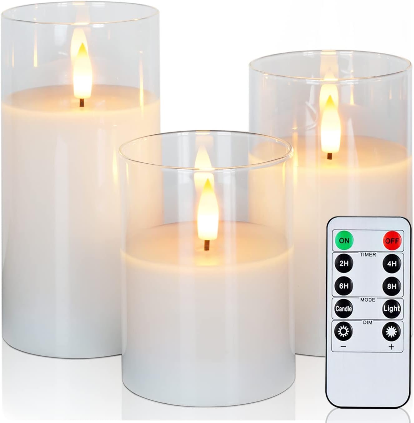 Save 10% on Amagic Clear Glass Flameless Candles - Hurry!