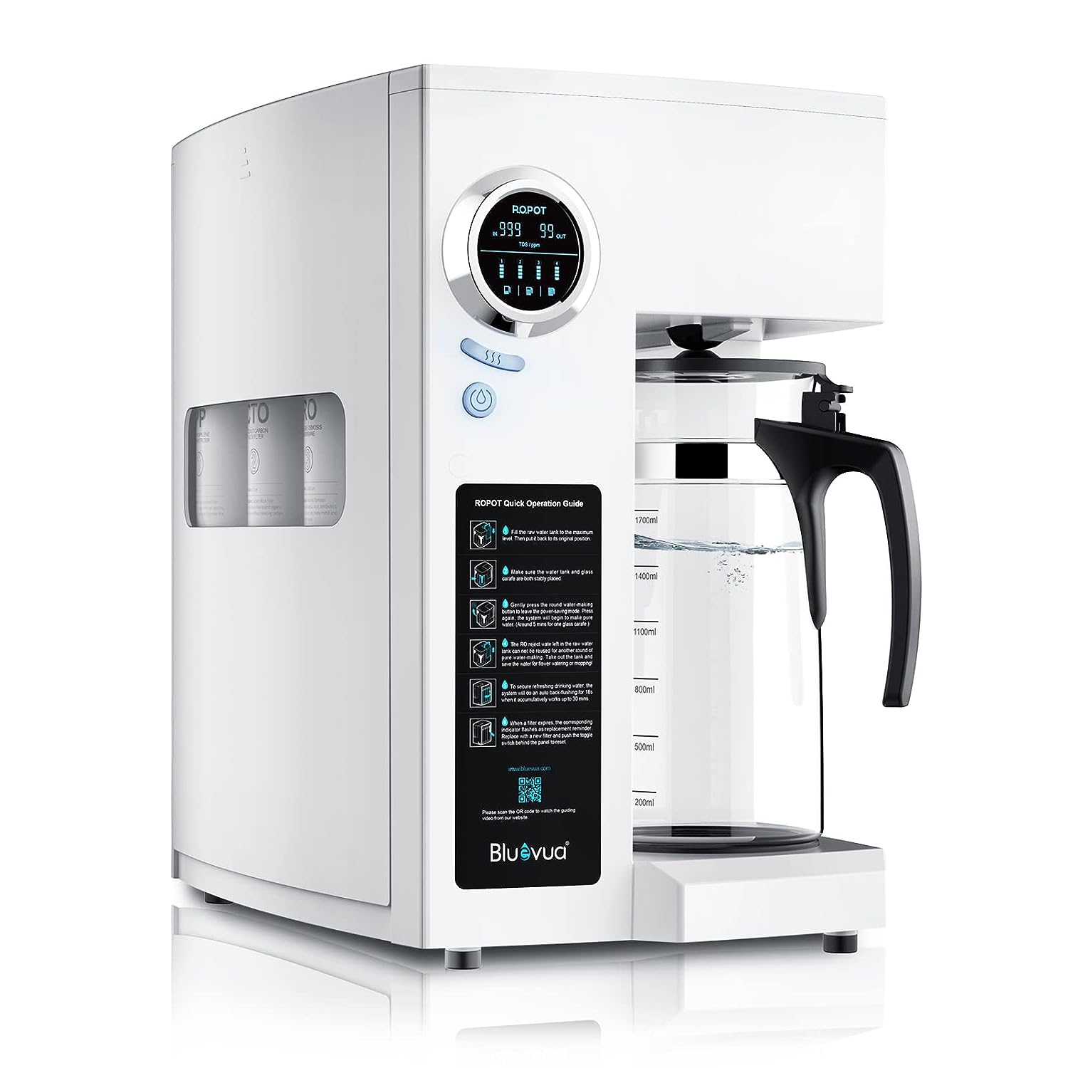 Limited-Time Promo! Bluevua RO100ROPOT Reverse Osm...
