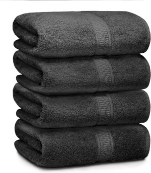 Ariv Towels 4-Piece Large Premium Cotton Bamboo Ba...
