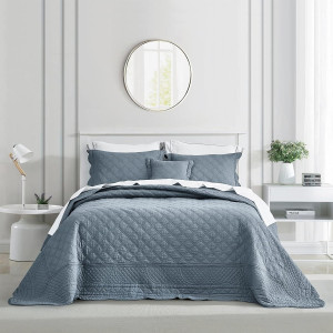 CHIXIN Oversized Cotton Bedspread King Size - Real...