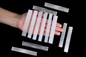MAIBAOTA 4" Selenite Crystal Wand Selenite Sticks...