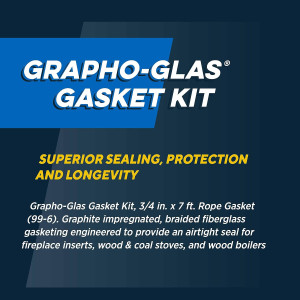 Rutland Wood Stove Gasket Replacement Kit, Graphit...