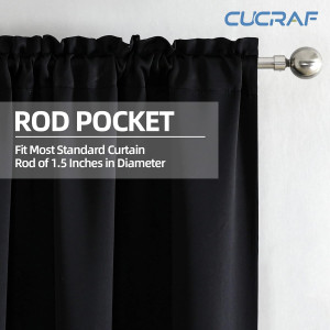 CUCRAF Blackout Curtains 84 inches Long for Living...