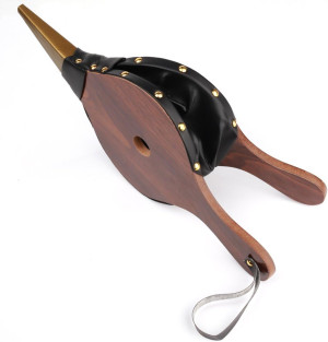 Z-COLOR 1PCS Brown Wood Fireplace Bellows 15" x 6....