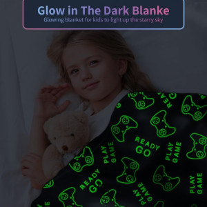 Gaming Blanket for Boys/Men, Glow in The Dark Game...