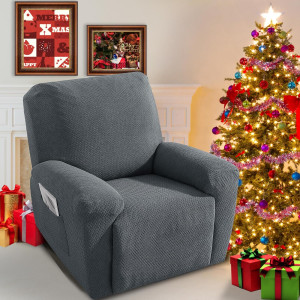 JIVINER Newest Design 4-Piece Recliner Chair Cover...