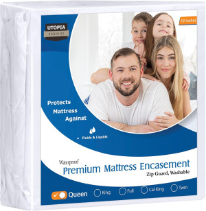Utopia Bedding Premium Waterproof Bed Bug Mattress...