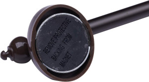 WL.Rocaille Magnetic Curtain Rods for Metal Doors...