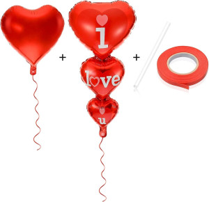 20 + 2 I Love You Balloons - Helium Supported - Lo...