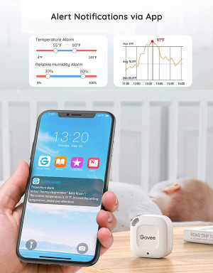 Govee Bluetooth Hygrometer Thermometer, Wireless T...