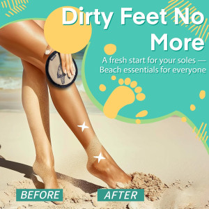 Beach Sand Remover Sand Eraser Wipe Mitt Family Ki...