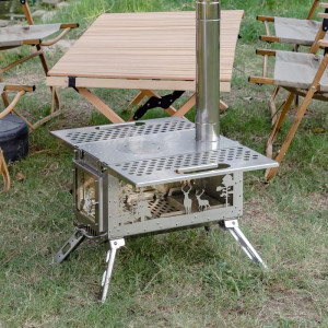 Stove Pipe Flue Extension Stainless Steel Tent Sto...