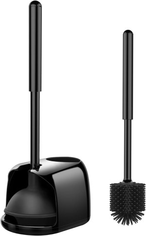 SetSail Silicone Toilet Brush and Plunger Set, Toi...
