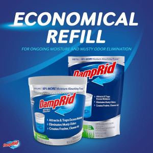 DampRid Refill Bag, 4-Pack - Fresh Scent Moisture...
