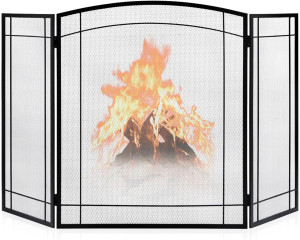 FEED GARDEN 3 Panel Fireplace Screen 48" W x 29" H...