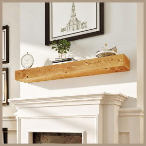 Fireplace Mantel Shelf 48 inches - Natural Mantles...