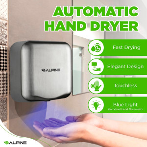 Alpine Industries Hemlock Automatic Hand Dryer - H...