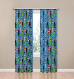 Jay Franco Kids Window Drapes - 4 Piece Curtain Se...