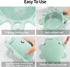 Bathtub Overflow Drain Cover - Silicone Bath Tub D...