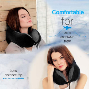 Travel Pillow, Best Memory Foam Neck Pillow Head S...