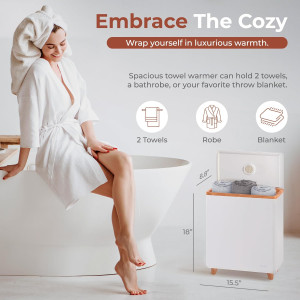 SereneLife Luxury Rectangle Towel Warmer - Spa & B...