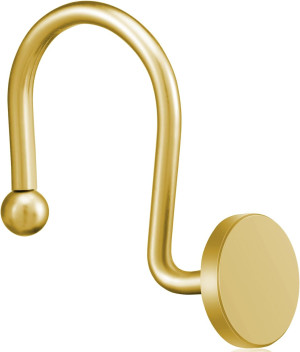 CHICTIE Gold Shower Curtain Hooks, Rustproof Showe...