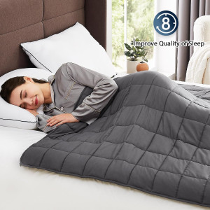 Weighted Blanket for Kids (7lbs, 40"x 60", Twin Si...