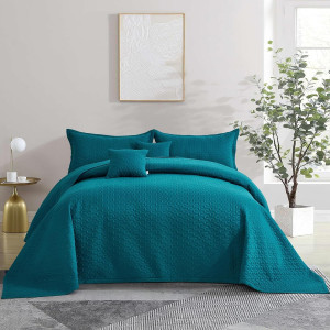 Oversized King Bedspread 128x120 Extra Wide, Moder...