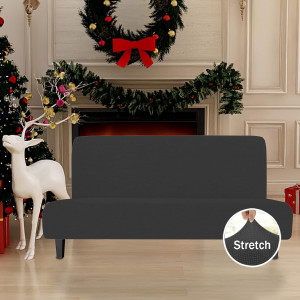 Easy-Going Stretch Futon Slipcover Armless Futon B...