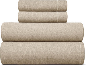 Queen Size 4 Piece Sheet Set - Breathable & Coolin...