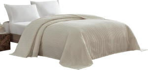Beatrice Home Fashions Channel Chenille Bedspread,...