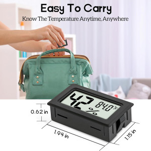 Mini Hygrometer Indoor Humidity Meter Hygrometer T...